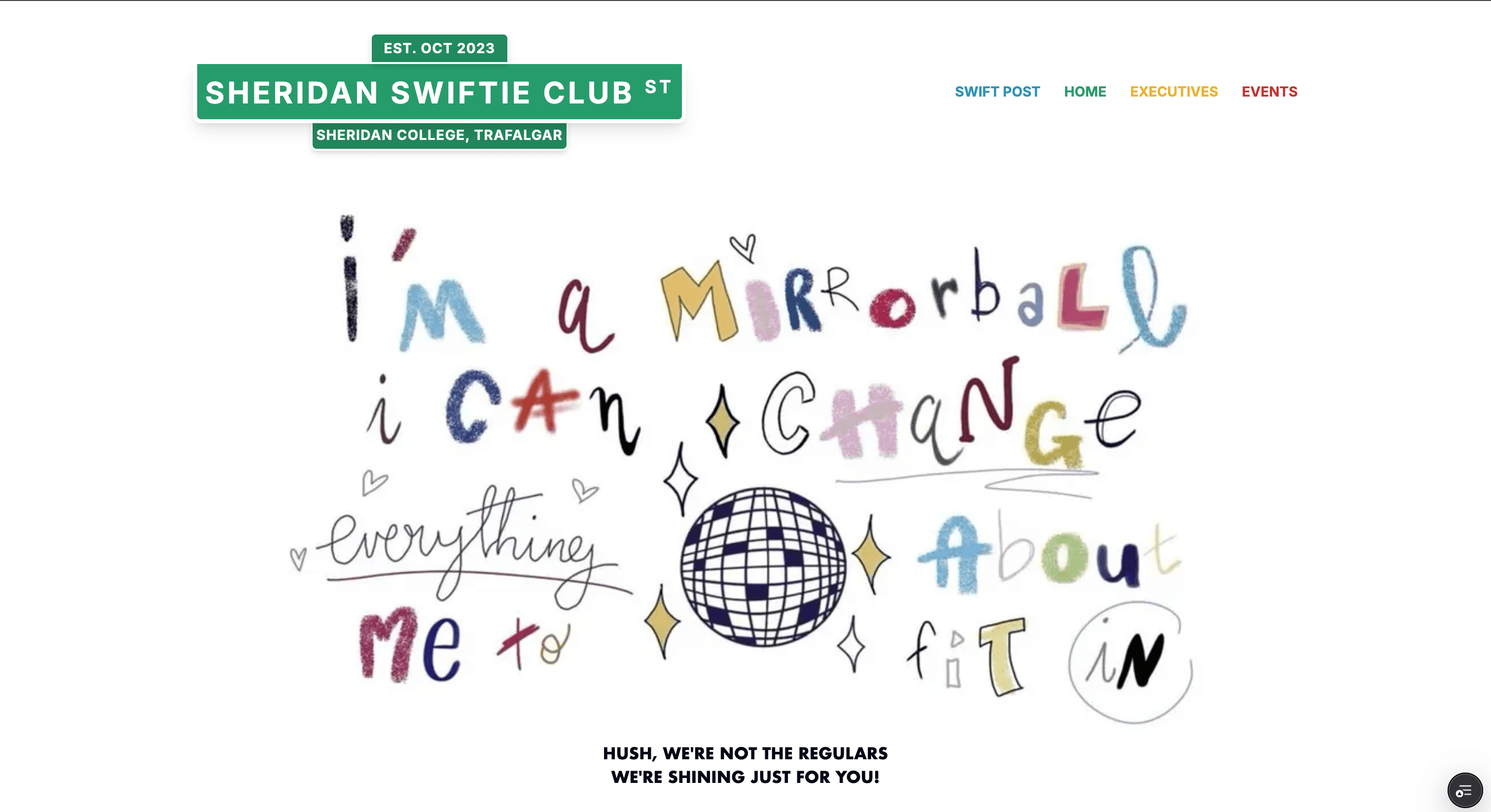 Sheridan Swiftie Club Portal